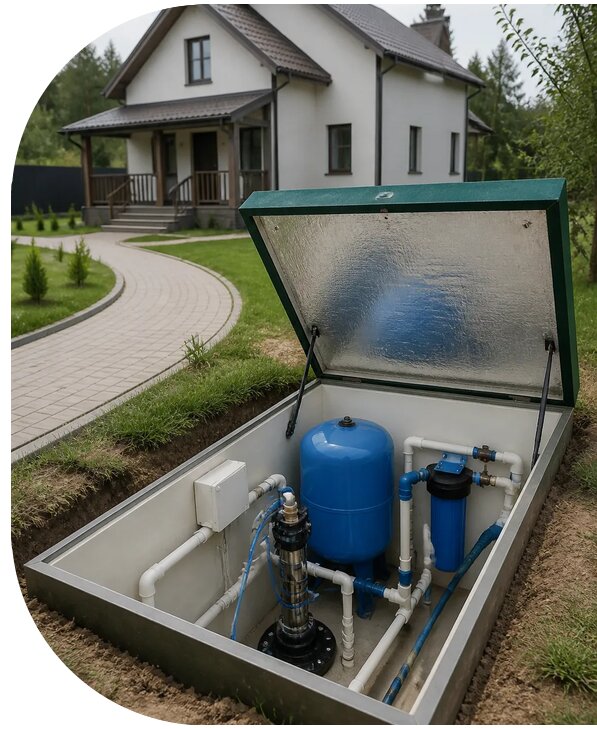 Автономное водоснабжение дома в Слободской от 154575 р. | АПаруса-Слб